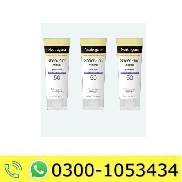 Neutrogena Sheer Zinc Face Mineral Sunscreen SPF 50 Price in Pakistan